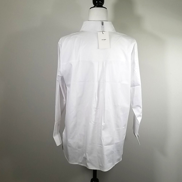 UCHUU Montréal Women's Blouse Hidden Button-Up Long Sleeve Milk Colored - Picture 5 of 7